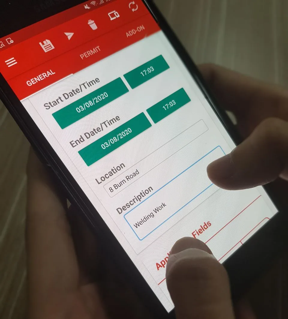 ePTW on the InSight QSE mobile app
