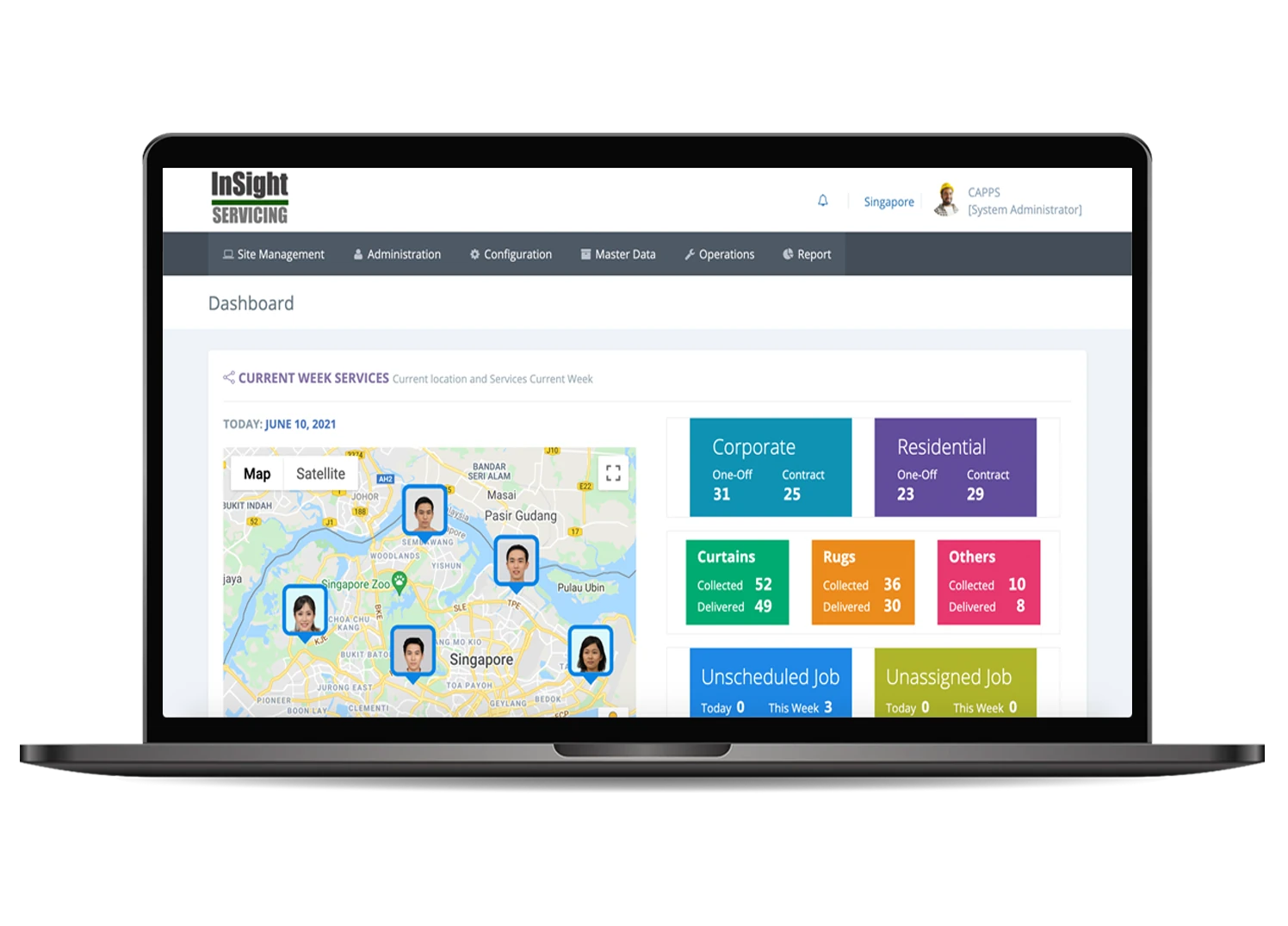 Manpower allocation in InSight Servicing