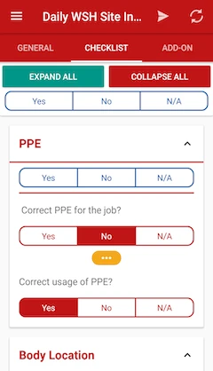 InSight QSE mobile app screen 3